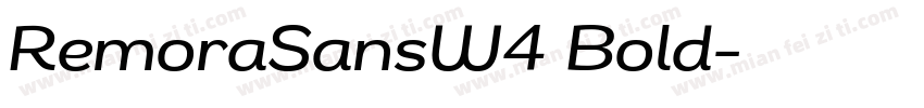 RemoraSansW4 Bold字体转换